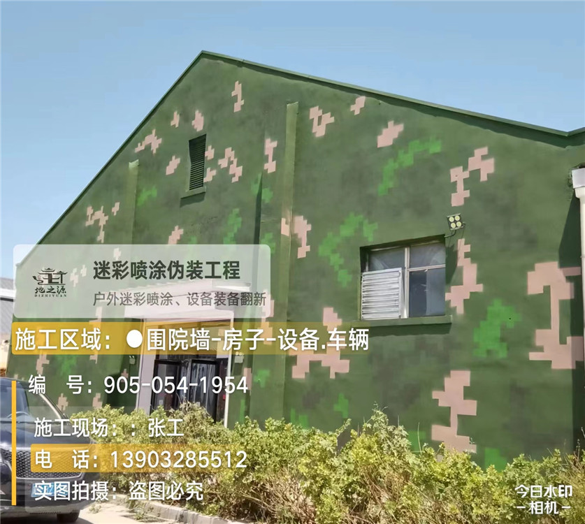 西安外墙数码迷彩漆施工报价清单(100㎡标准墙面测算)