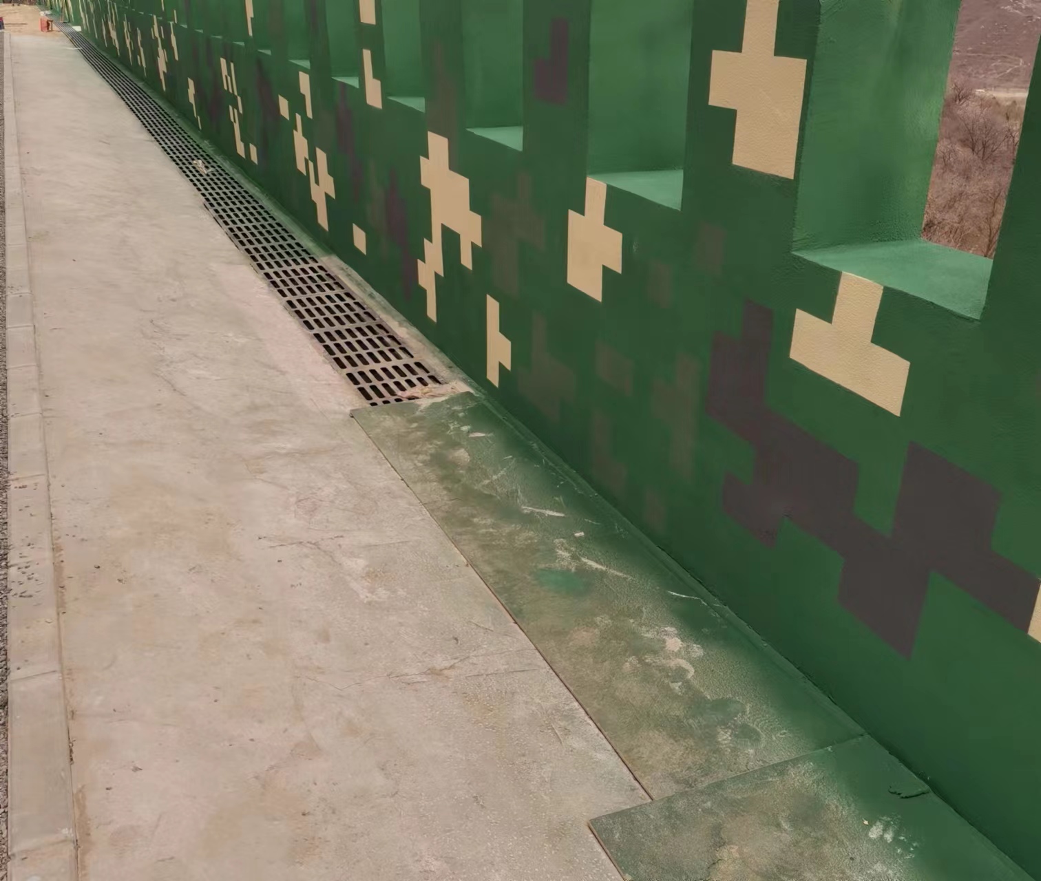 西安围墙迷彩喷涂,数迷彩漆